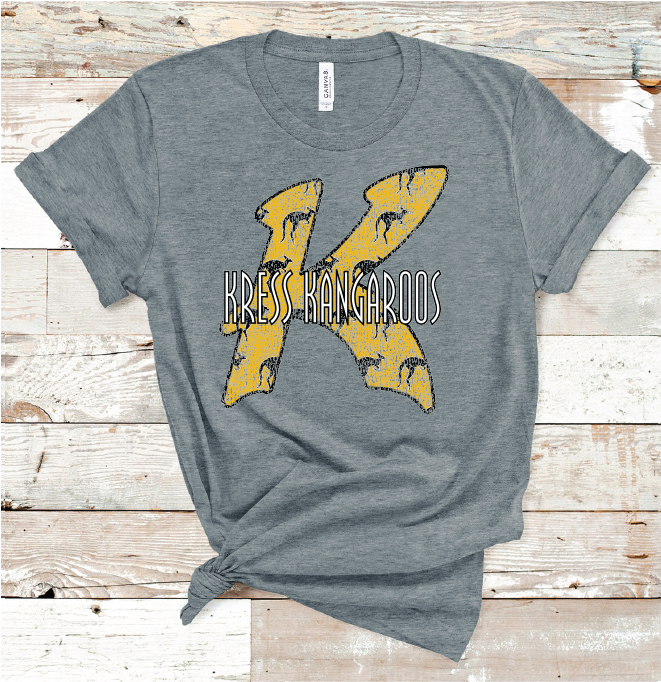 2023 KRESS KANGAROOS GRUNGE  (D GRAY)