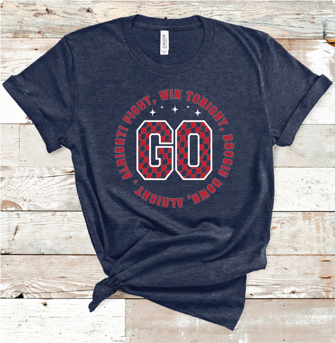 2023 LUBBOCK  GO FIGHT RED (HEATHER NAVY)