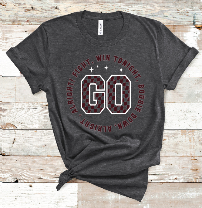 2023 ROOSEVELT GO FIGHT MAROON (HEATHER CHARCOAL )