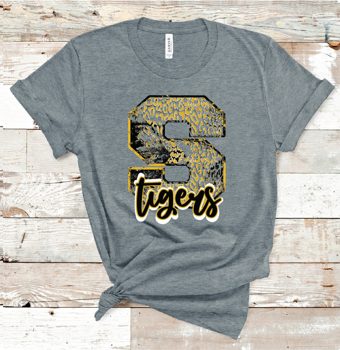 2023 SNYDER TIGERS LEO LETTER (B D GRAY)