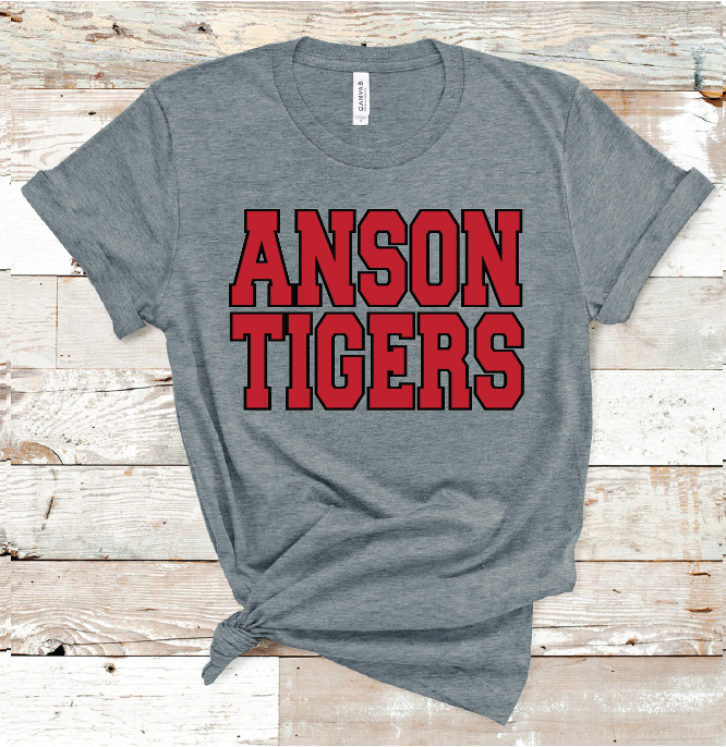 2023 ANSON TIGERS SCHOOL COLORS (D GRAY)