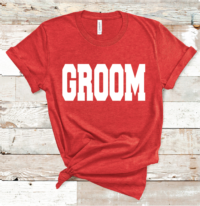 2023 GROOM WHITE (HEATHER RED)