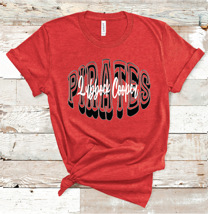 2023 LUBBOCK PIRATES BUBBLE (HEATHER RED)