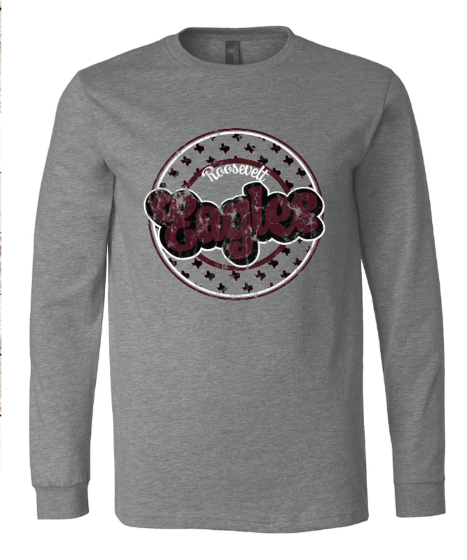 2023 ROOSEVELT LONG SLEEVE- MULTIPLE DESIGN OPTIONS (HEATHER GRAY)