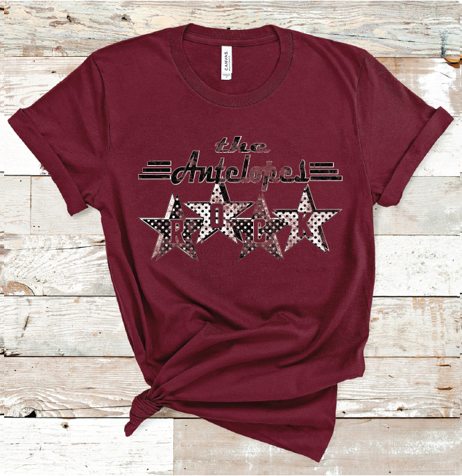 2023 ABERNATHY ANTELOPES ROCK (MAROON)