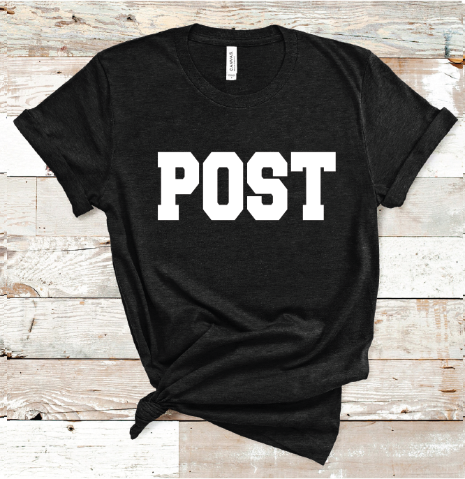 2023 POST WHITE (HEATHER BLACK)