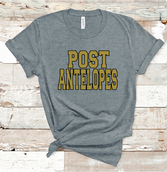 2023 POST ANTELOPES SCHOOL COLORS (D GRAY)