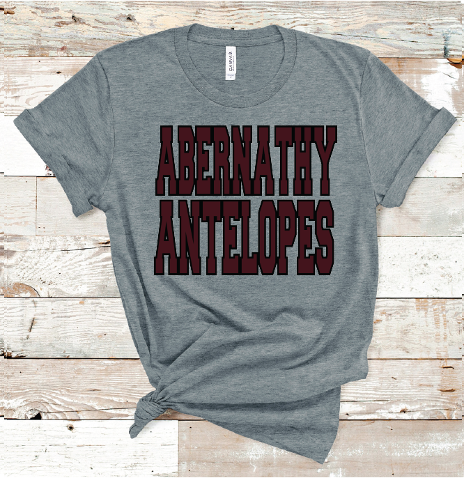 2023 ABERNATHY ANTELOPES SCHOOL COLORS (D GRAY)