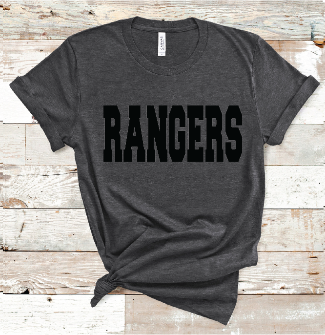 2023 RANGERS BLACK  (HEATHER CHARCOAL )