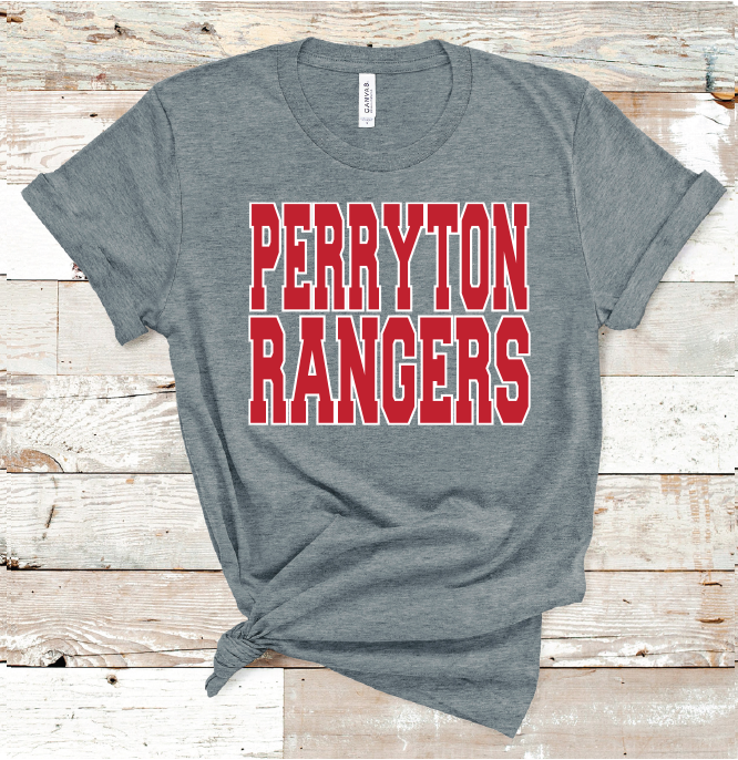 2023 PERRYTON RANGERS SCHOOL COLORS (D GRAY )