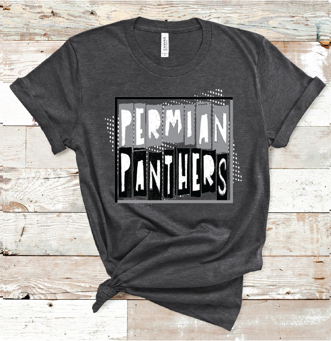 2023 PERMIAN PANTHERS ART (HEATHER CHARCOAL)