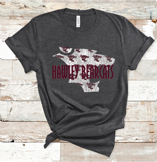 2023 HAWLEY BEARCATS GRUNGE (HEATHER CHARCOAL)