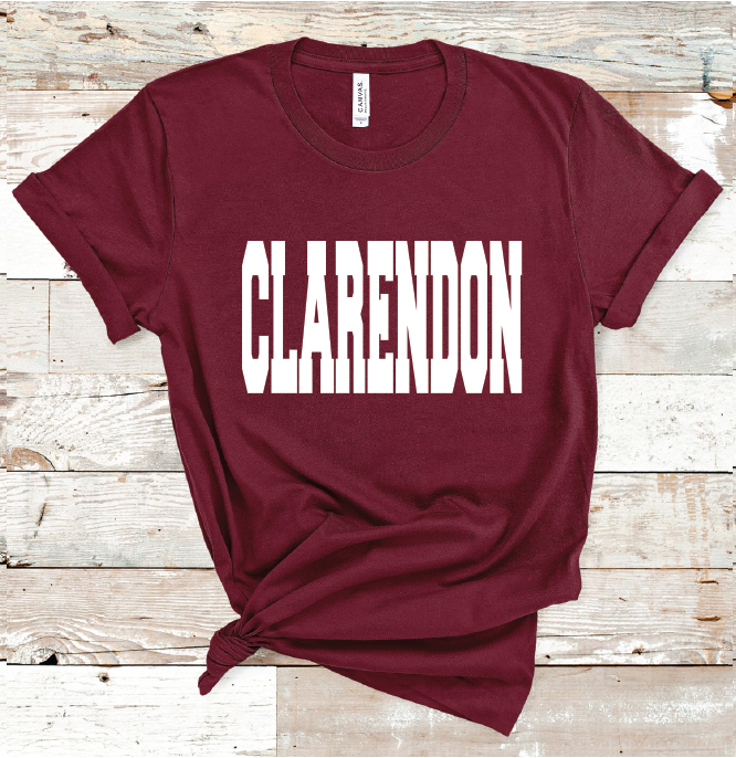 2023 CLARENDON WHITE (MAROON)