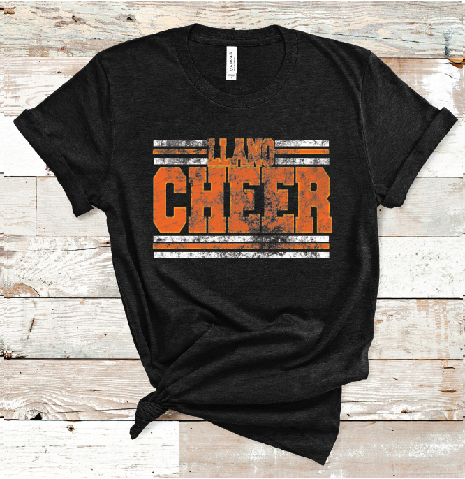 2023 LLANO CHEER GRUNGE (HEATHER BLACK)