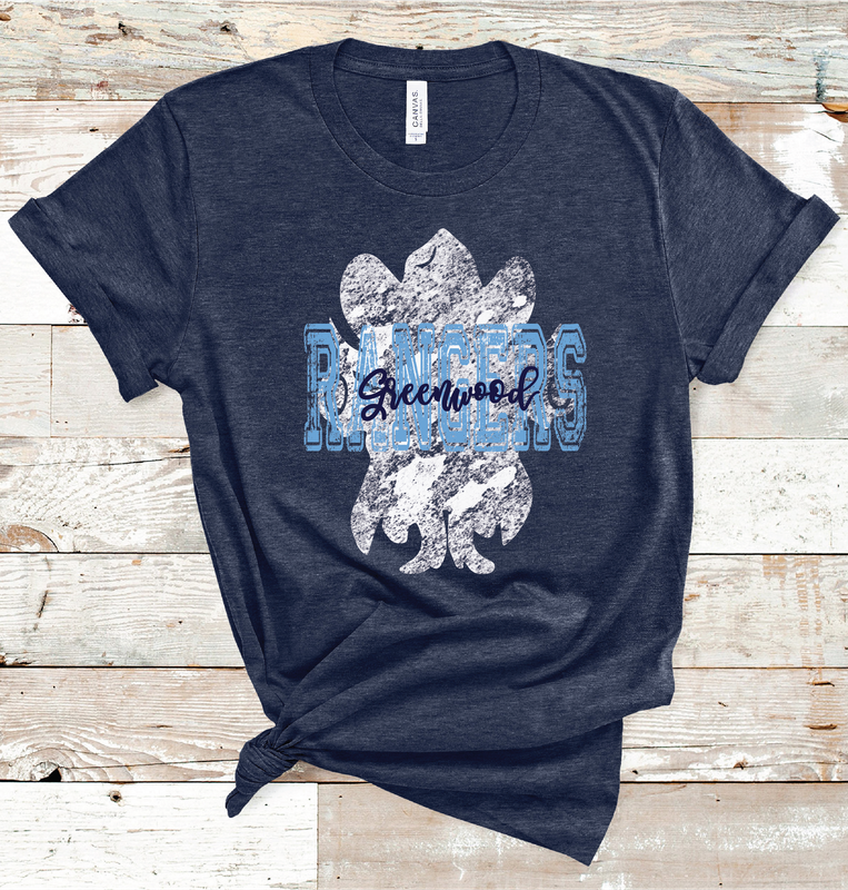 2024 GREENWOOD VINTAGE MASCOT (HEATHER NAVY)