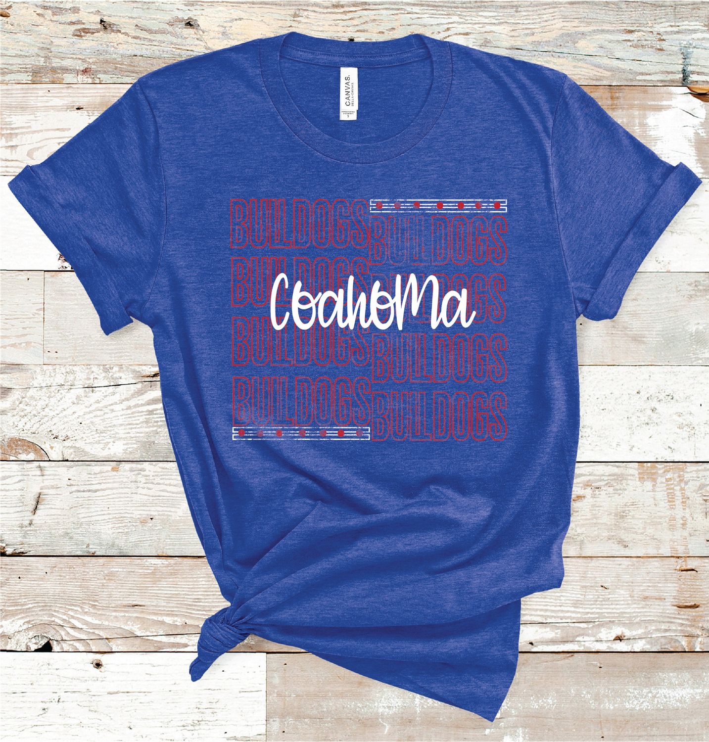 2024 COAHOMA BULLDOGS OUTLINE  (HEATHER BLUE)