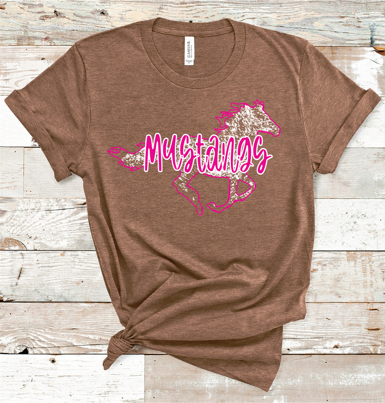 2024 SANDS MUSTANG PINK MASCOT  (HEATHER BROWN)