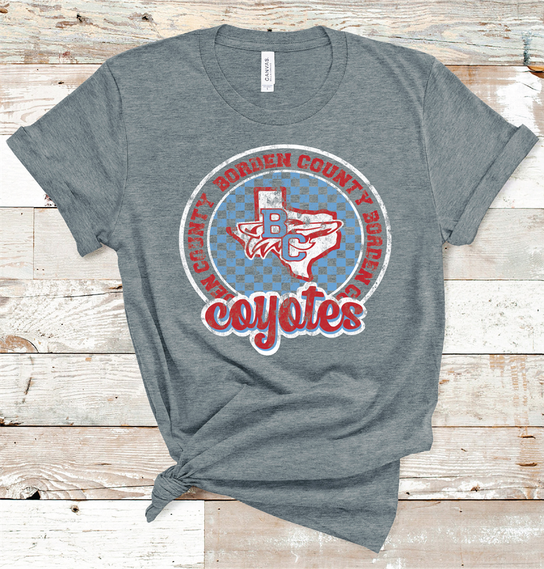 2024 BORDEN COUNTY CHEKERED CIRCLE  (DARK GRAY)