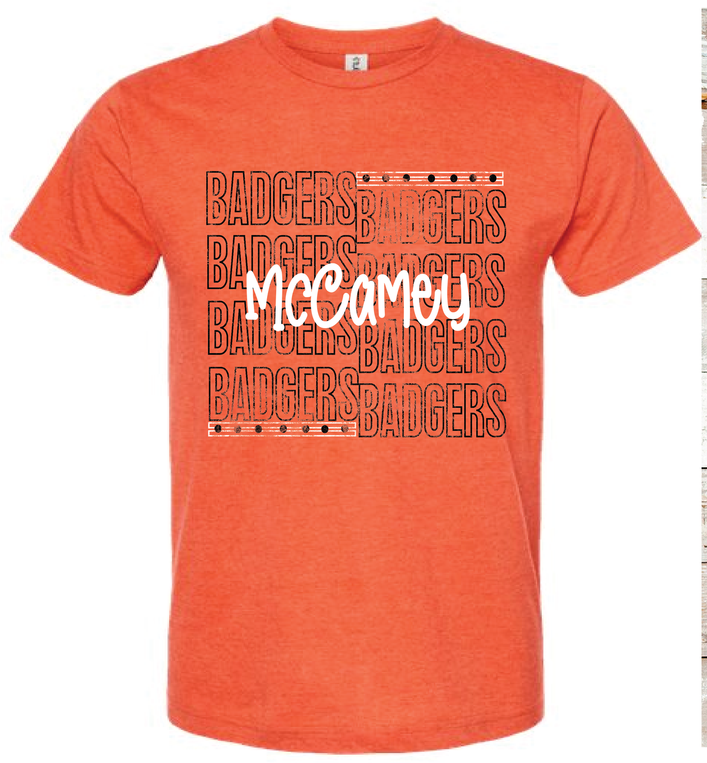 2024 MCCAMEY BADGERS OUTLINE ( HEATHER ORANGE)
