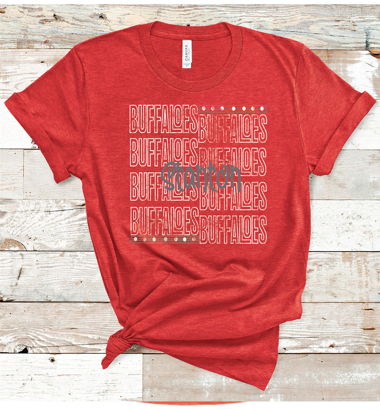 2024 STANTON BUFFALOES OUTLINE ( HEATHER RED)