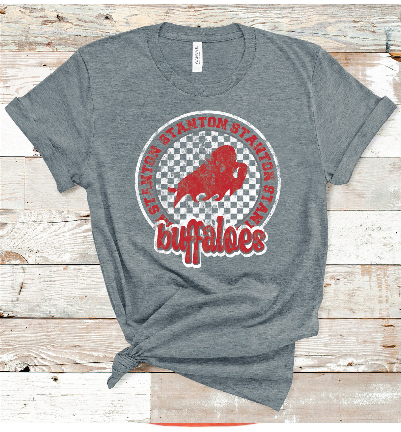 2024 STANTON BUFFALOES CHECKERED CIRCLE ( DARK GRAY)