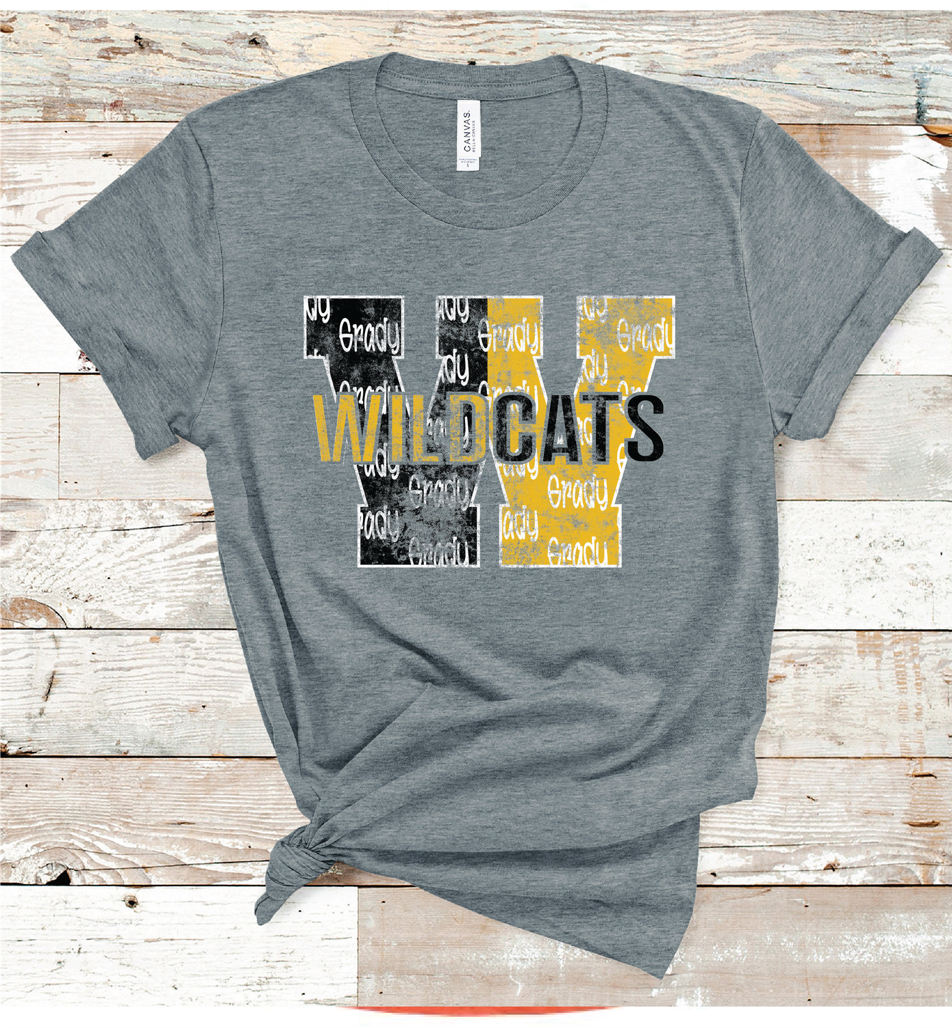 2024 GRADY WILDCATS LETTER ( DARK GRAY)