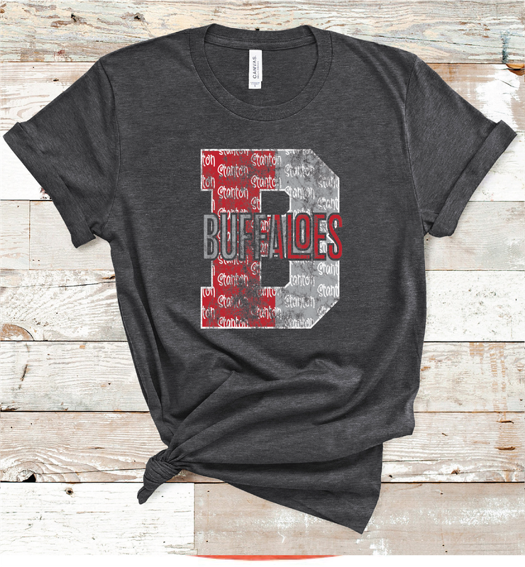 2024 STANTON BUFFALOES LETTER ( HEATHER CHARCOAL)