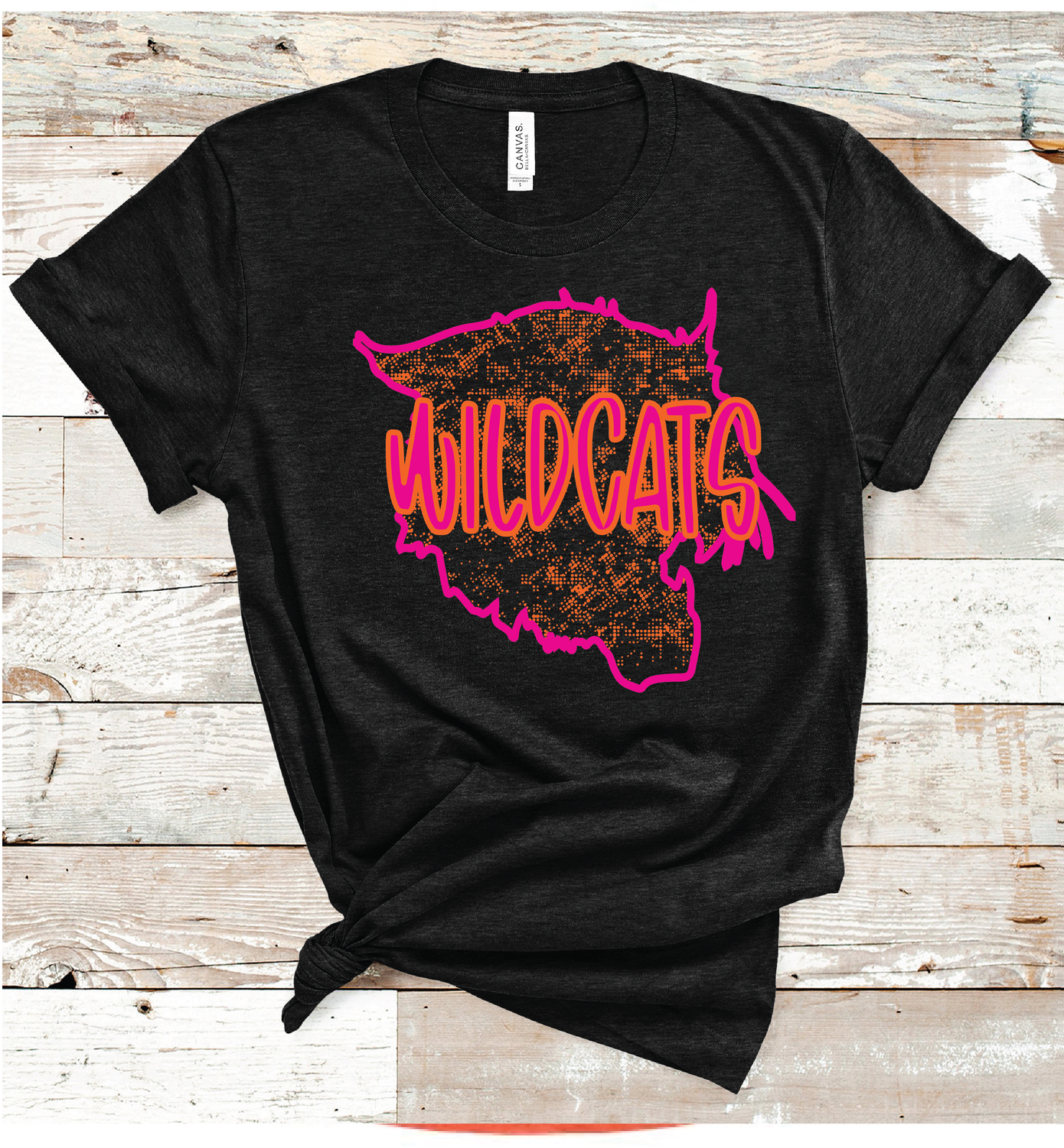 2024 WINK WILDCATS PINK MASCOT( HEATHER BLK)
