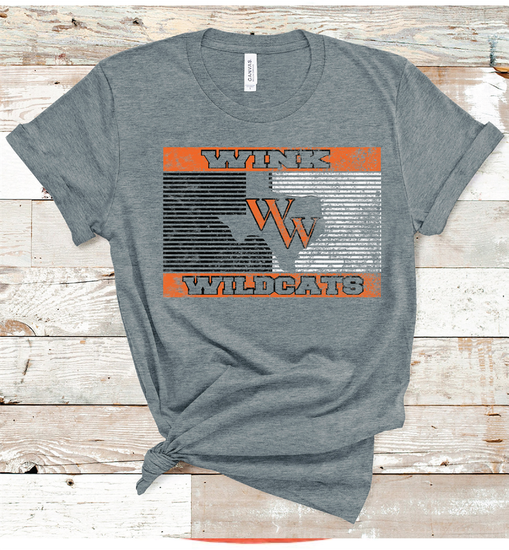 2024 WINK WILDCATS TX STRIPE ( B D GRAY)