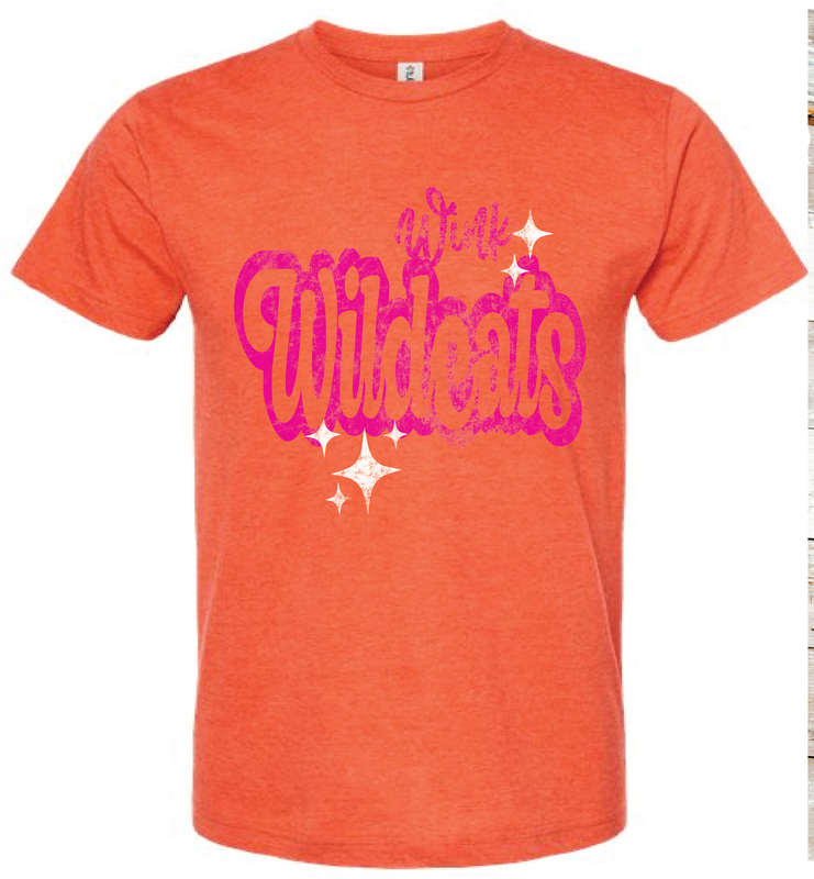 2024 WINK WILDCATS PINK WORDING ( HEATHER ORANGE)