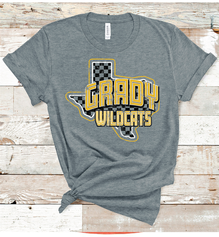 2024 GRADY WILDCATS DOUBLE TEXAS ( DARK GRAY)
