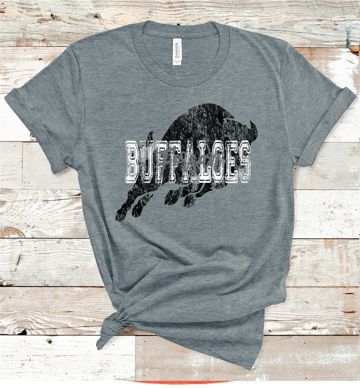 2024 FORSAN BUFFALOES VINTAGE MASCOT (DARK GRAY)