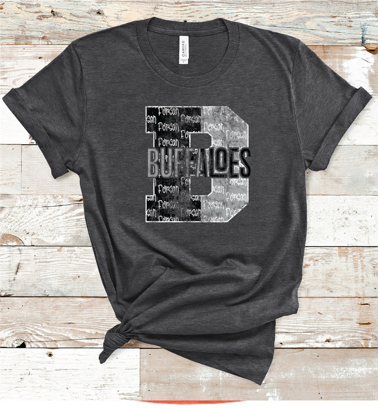 2024 FORSAN BUFFALOES LETTER (HEATHER CHARCOAL)