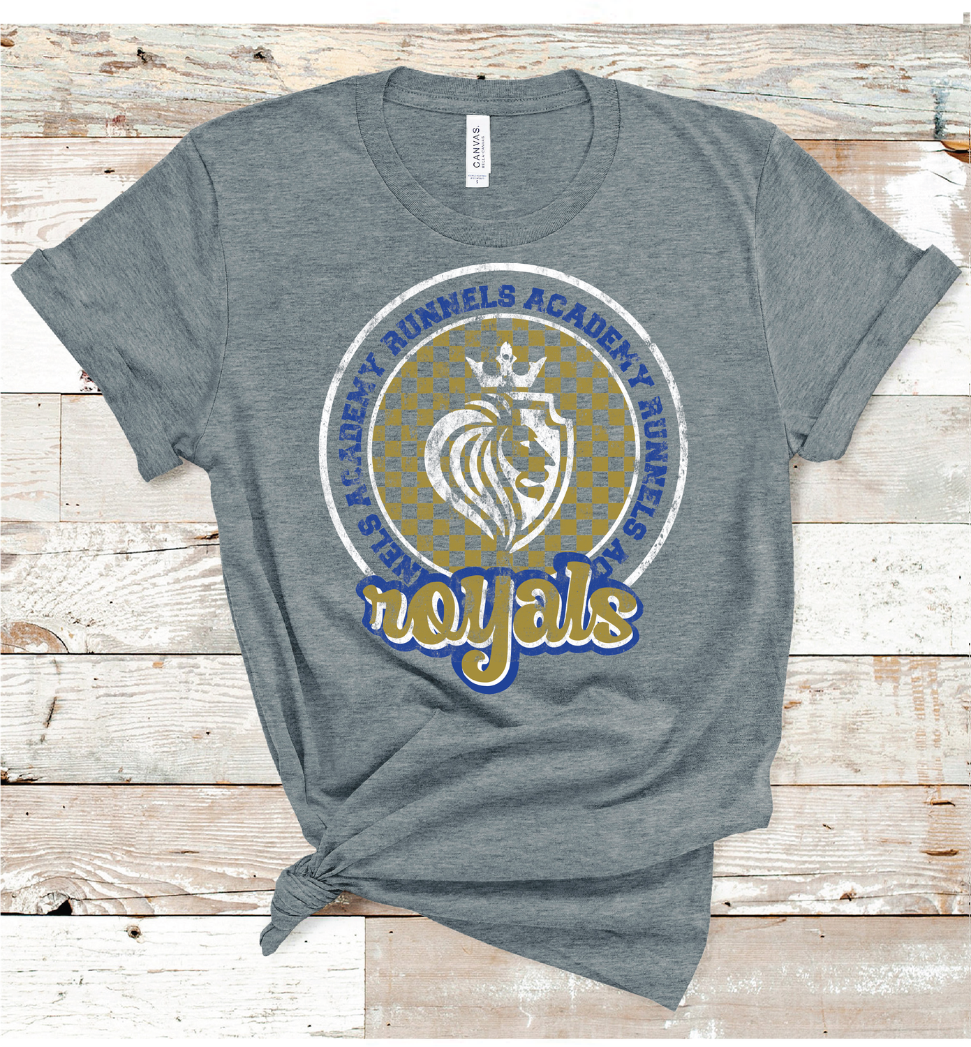 2024 RUNNELS ACADEMY CHECKERED CIRCLE(D GRAY)