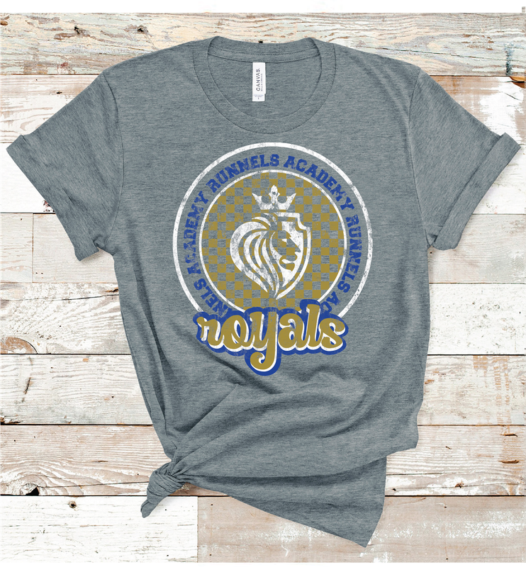 2024 RUNNELS ACADEMY CHECKERED CIRCLE(D GRAY)