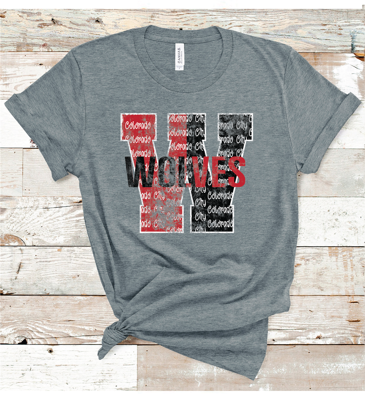 2024 COLORADO CITY  WOLVES LETTER (DARK GRAY)