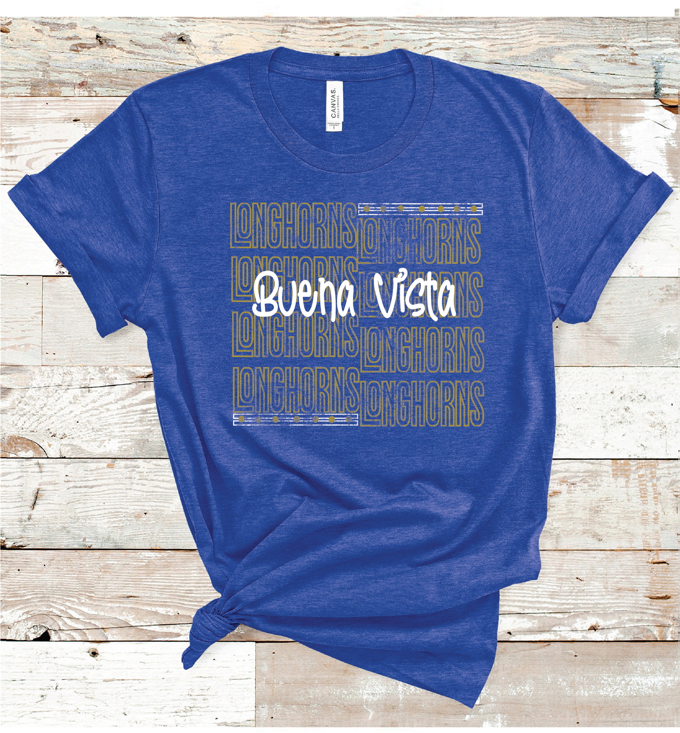 2024 BUENA VISTA LONGHORNS OUTLINE (HEATHER BLUE)