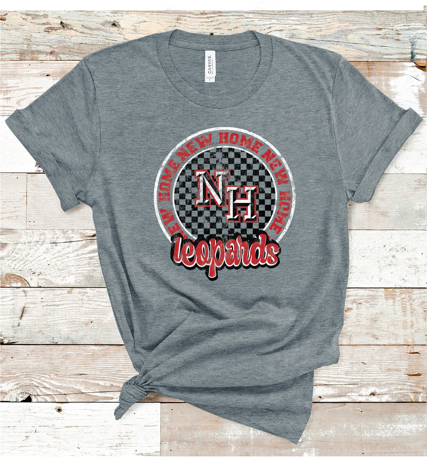2024 NEW HOME CHECKERED CIRCLE (DARK GRAY)