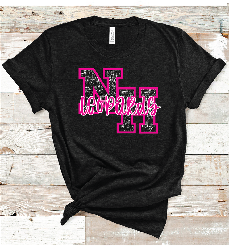2024 NEW HOME LEOPARDS PINK MASCOT (HEATHER BLK)