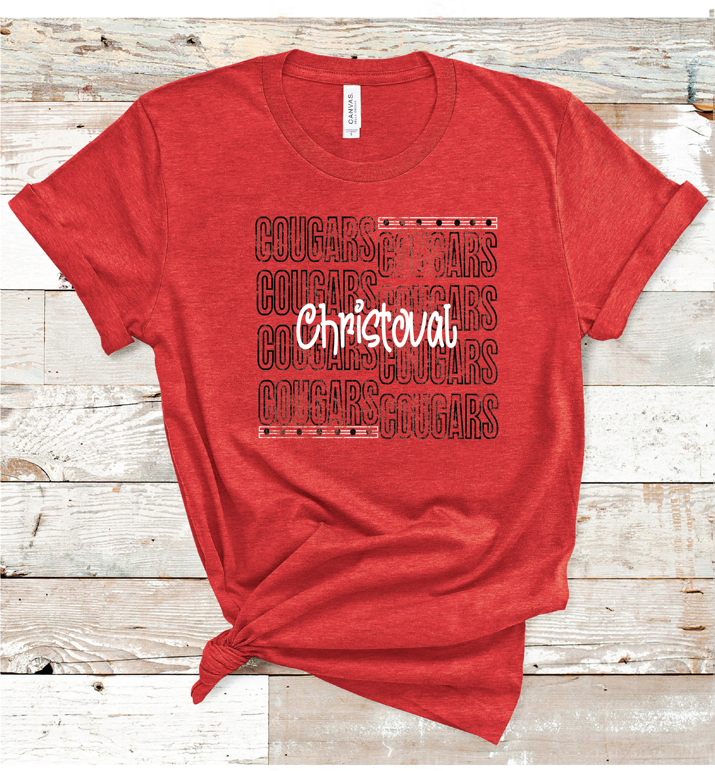 2024 CHRISTOVAL COUGARS OUTLINE (HEATHER RED)