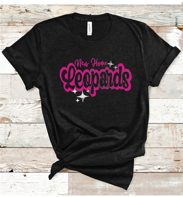 2024 NEW HOME LEOPARDS PINK WORDING (HEATHER BLK)