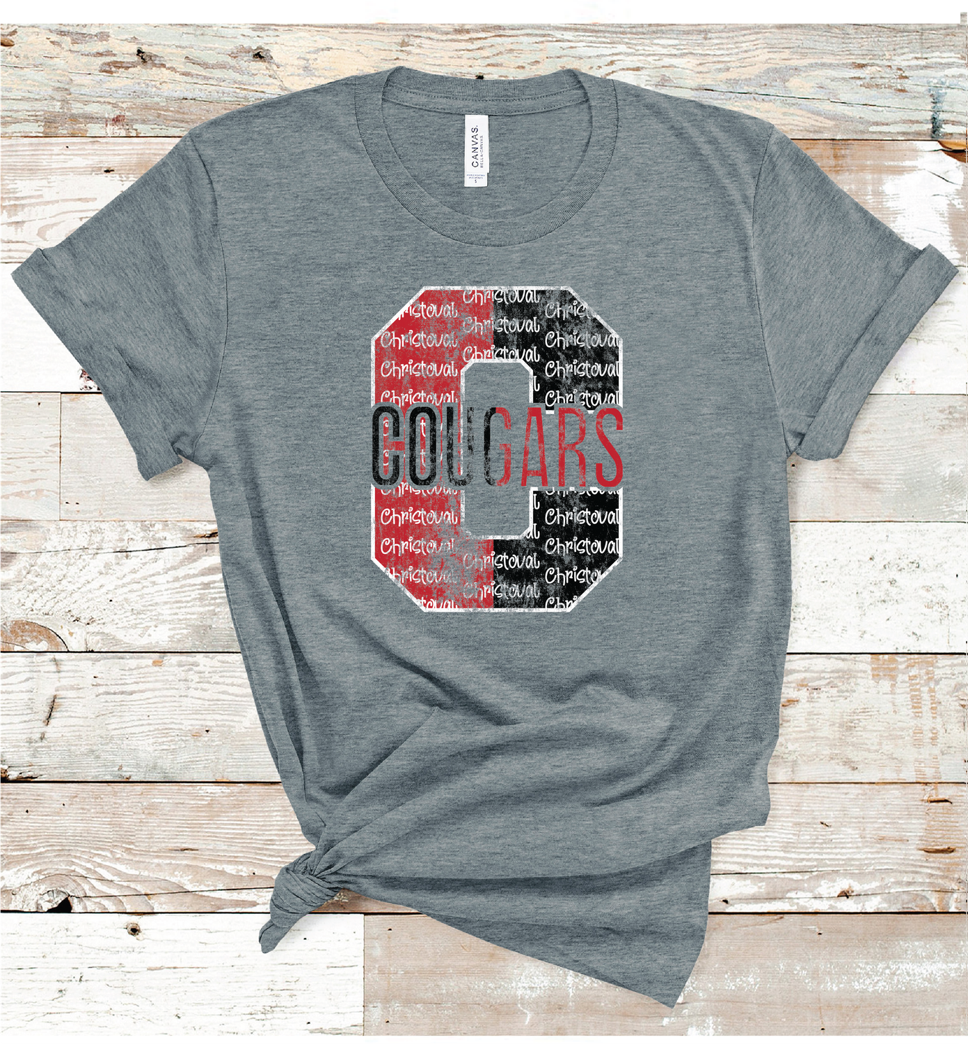 2024 CHRISTOVAL COURGARS LETTER  (DARK GRAY)
