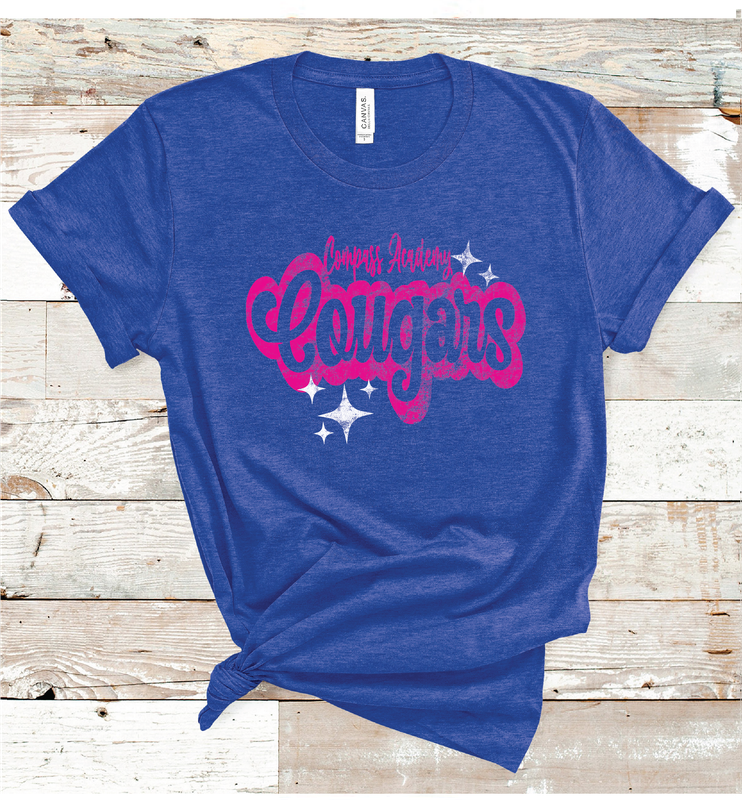2024 COMPASS COUGARS PINK WORDING (HEATHER BLUE)