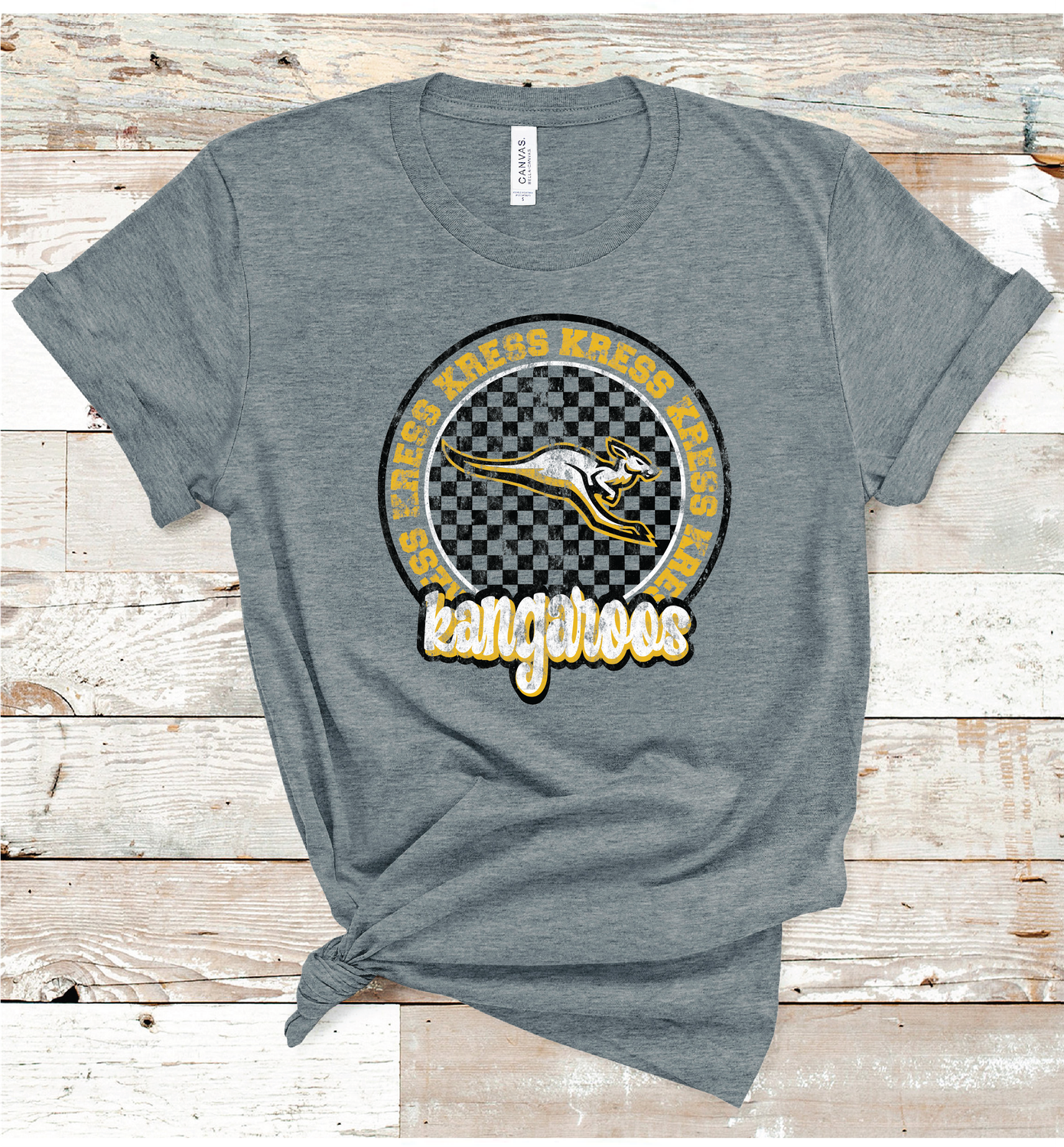 2024 KRESS CHECKERED CIRCLE (DARK GRAY)