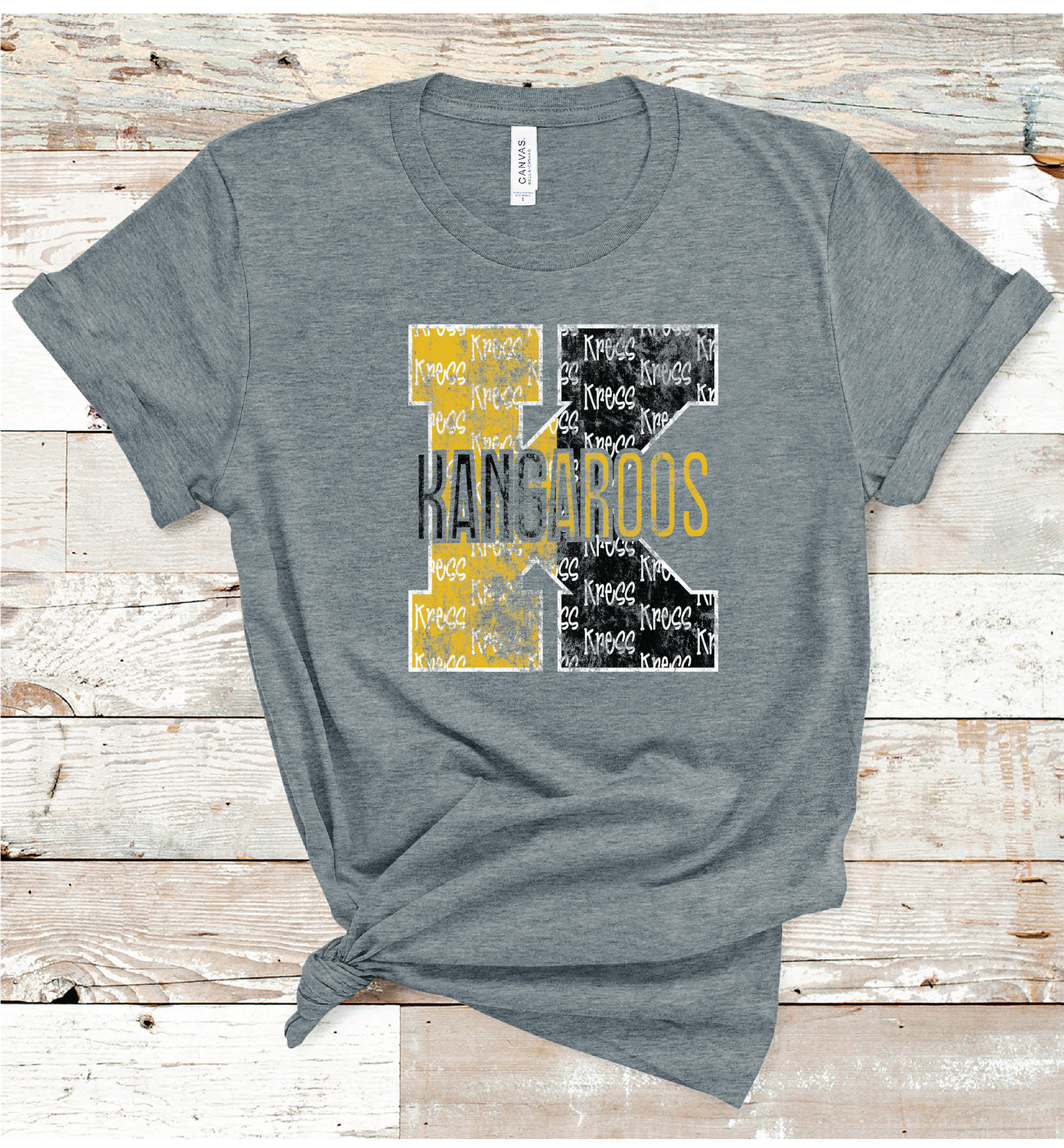 2024 KRESS KANGAROOS LETTER (DARK GRAY)