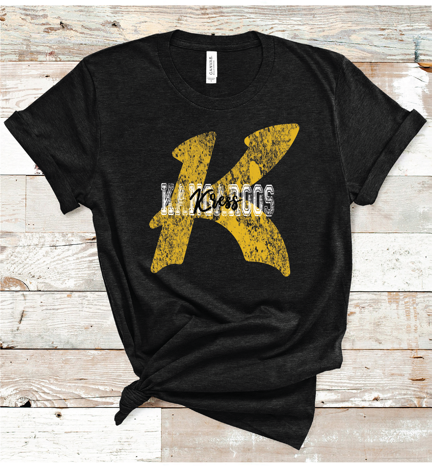 2024 KRESS KANGAROOS VINTAGE MASCOT (HEATHER BLK)