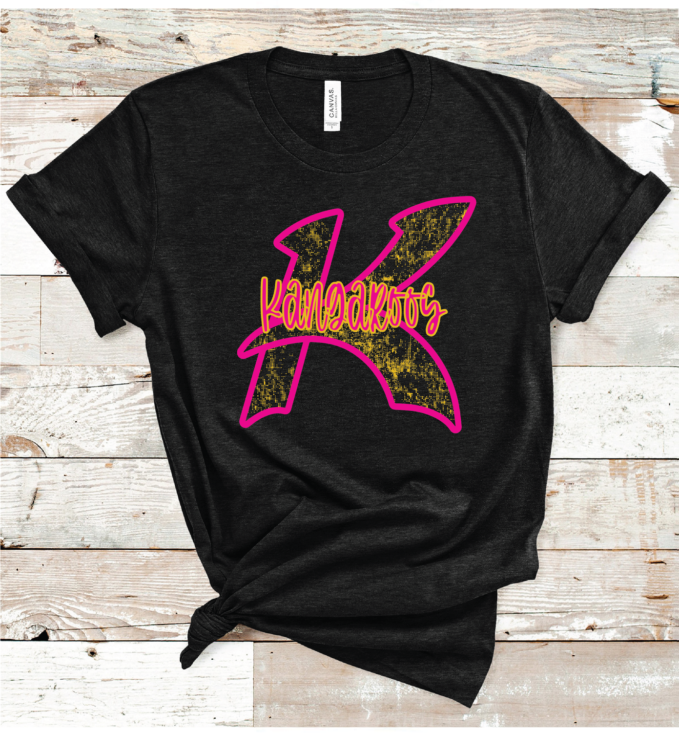 2024 KRESS KANGAROOS PINK MASCOT (HEATHER BLK)