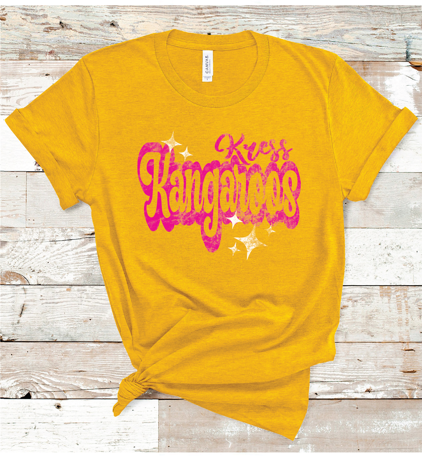 2024 KRESS KANGAROOS PINK WORDING (GOLD)