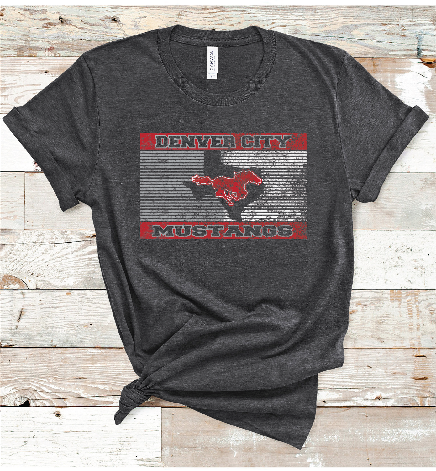 2024 DENVER CITY TEXAS STRIPE ( HEATHER CHARCOAL)