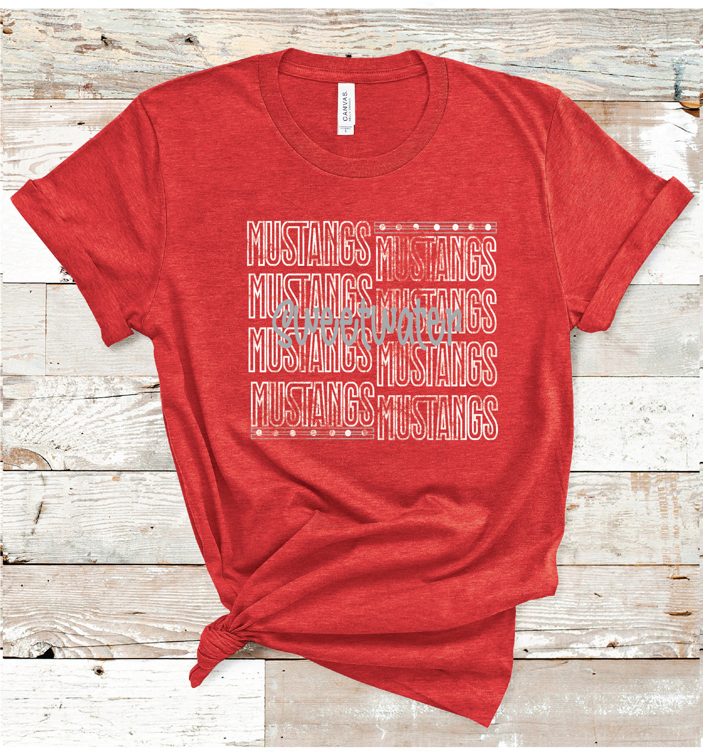 2024 SWEETWATER MUSTANGS OUTLINE (HEATHER RED)